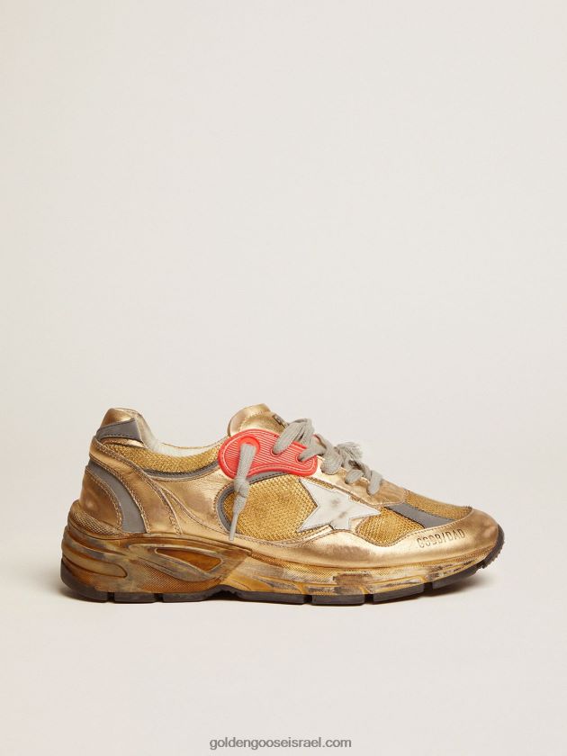 נשים Golden Goose נעלי ספורט זהב של כוכב אבא 246D24109