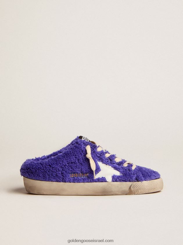 נשים Golden Goose חבלנים כוכבי על בטרי כחול רויאל עם כוכב עור לבן 246D24111