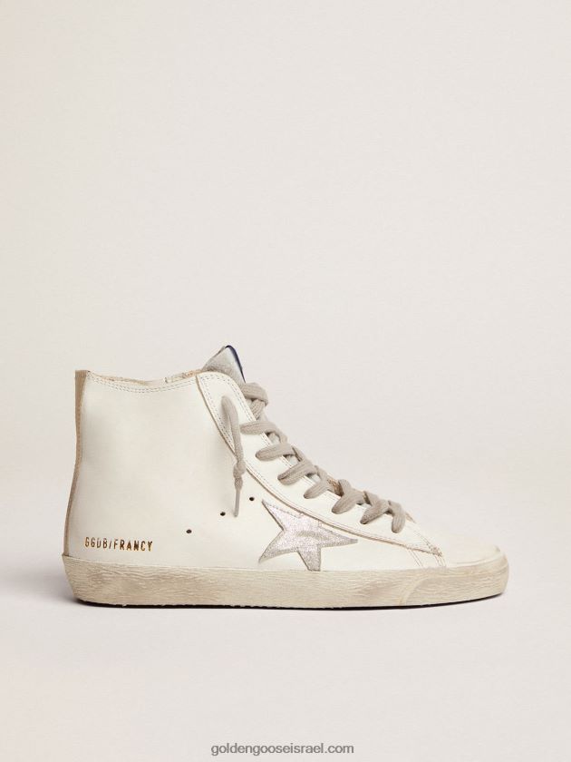 נשים Golden Goose סניקרס פרנסי מעור עם כוכב זמש 246D24182