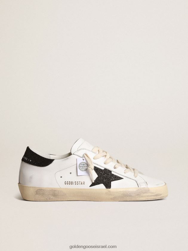 נשים Golden Goose כוכב על עם כוכב קריסטל סברובסקי שחור ולשונית עקב 246D24249