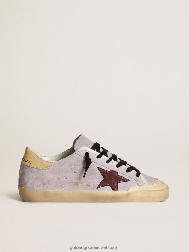 נשים Golden Goose כוכב על מזמש לילך עם כוכב חום ולפת עקב זהב 246D24259