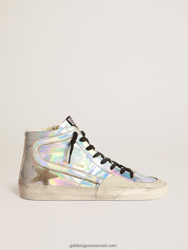נשים Golden Goose מעבדת שקופיות מבד אפקט הולוגרפי 246D24260