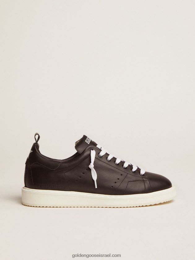 נשים Golden Goose סניקרס מתחיל בעור שחור טוטאלי 246D24271
