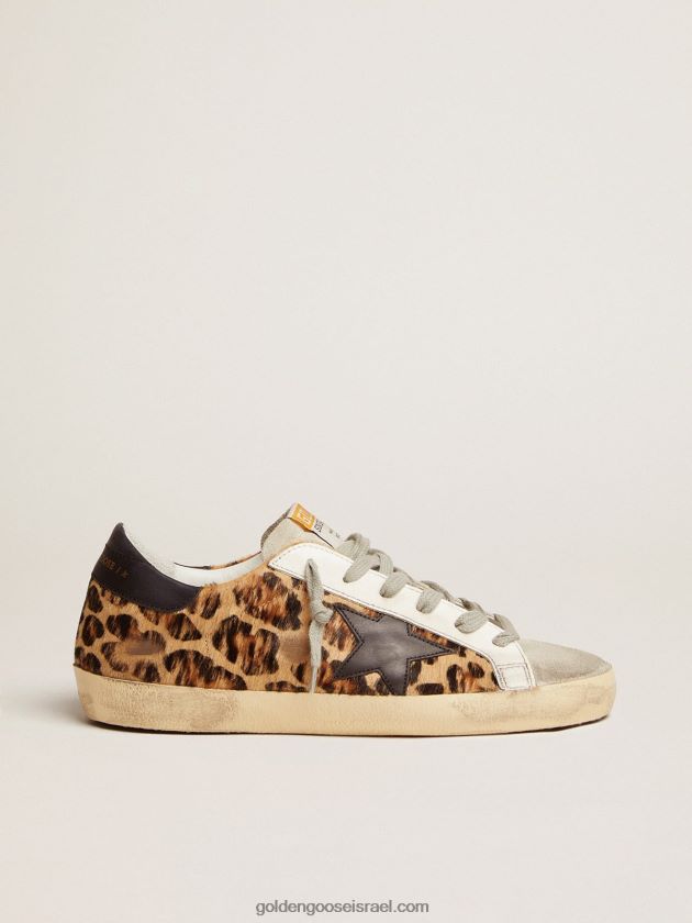 נשים Golden Goose נעלי ספורט כוכב-על בהדפס נמר 246D24272