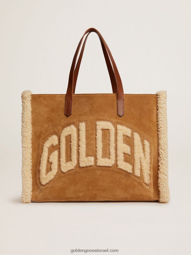 נשים Golden Goose תיק מזרח-מערב קליפורניה מעור זמש עם גזרה 246D24493