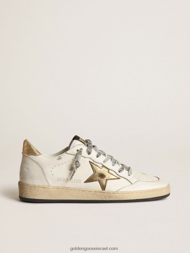 נשים Golden Goose נעלי ספורט כוכב עם כוכב זהב ולשונית עקב 246D248
