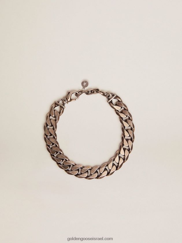 גברים Golden Goose צמיד שרשרת קולקציית jewelmates נצחית בצבע כסף עתיק 246D24838
