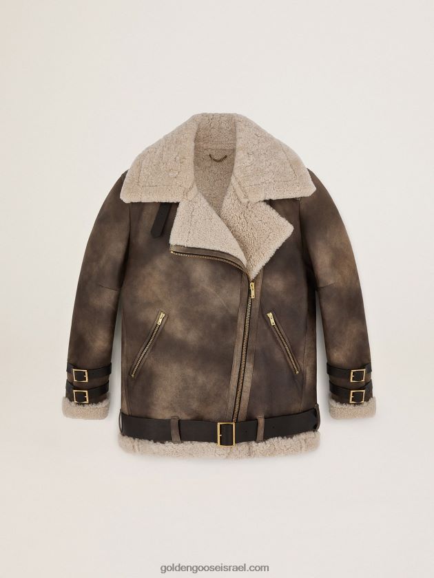 נשים Golden Goose אוסף trips ז'קט צ'לסי שרלינג 246D241037