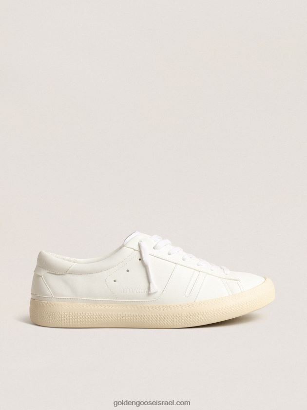 נשים Golden Goose נעלי ספורט בנות קיימא yatay דגם 1b עם חלק עליון על בסיס ביו לבן ולבן y 246D243