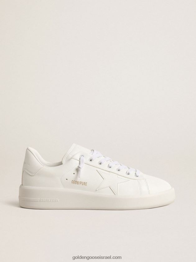 נשים Golden Goose purestar מבוסס ביו עם כוכב לבן וכרטיסיית עקב 246D24206
