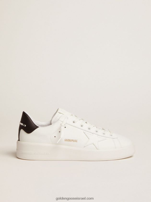 נשים Golden Goose נעלי ספורט purestar עם לשונית עקב שחורה 246D24264