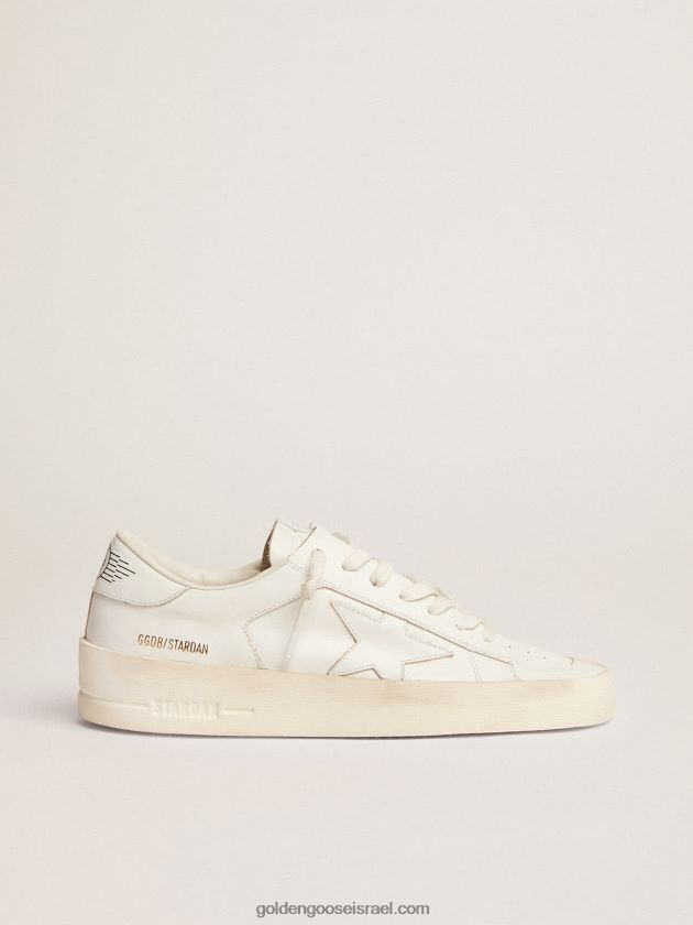נשים Golden Goose סניקרס stardan מעור לבן טוטאלי 246D24116
